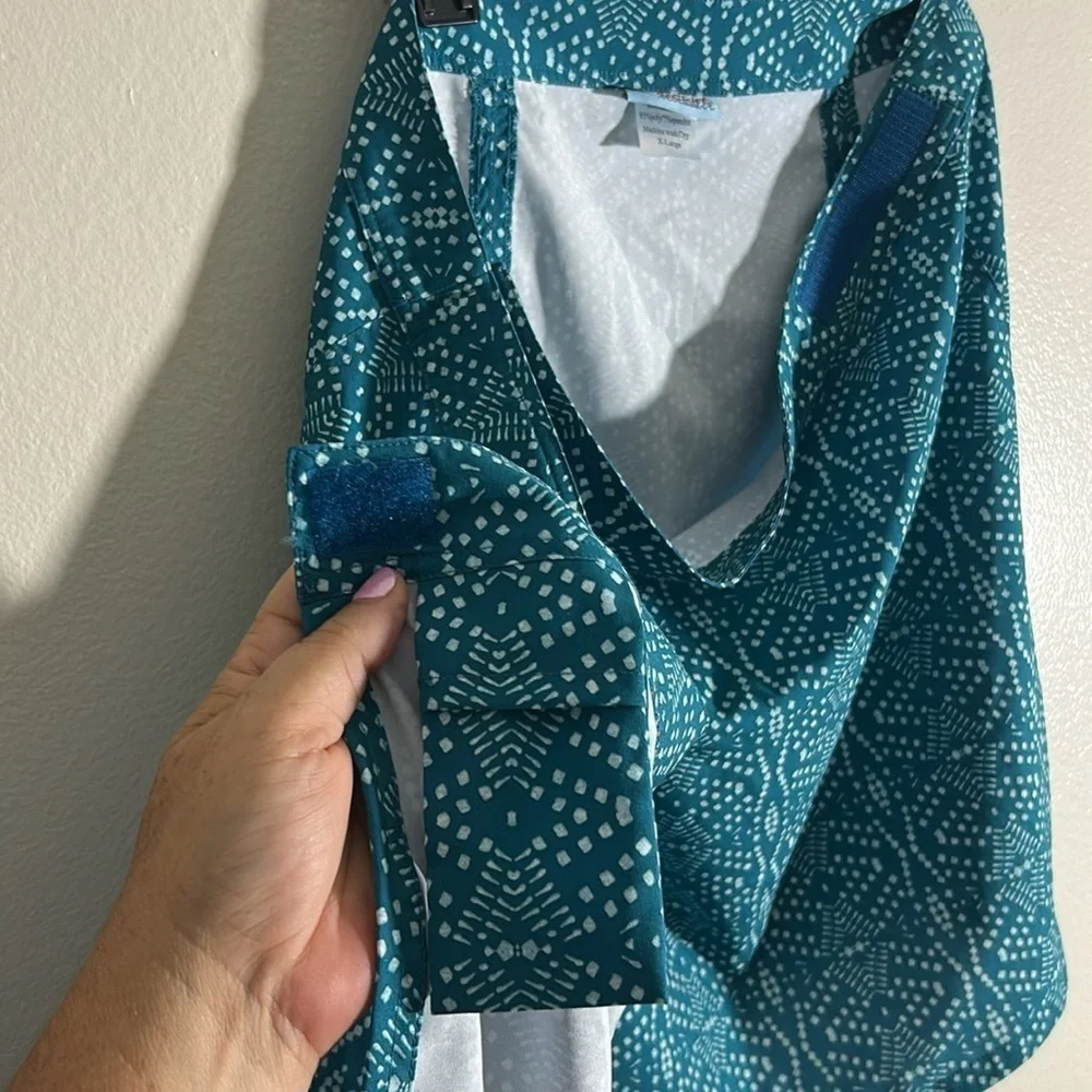 Rip Skirt Hawaii Teal Patterned Women's Skirt